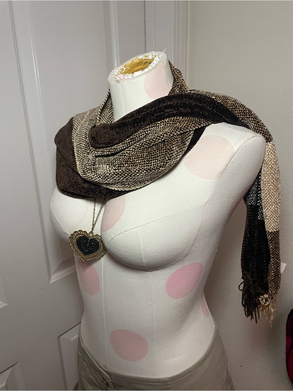 Woven Brown & Tan Gradient Scarf - Women Accessories